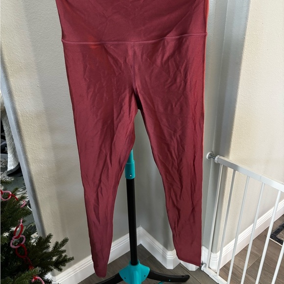 Athleta Pants - Athleta red elation shine high rise tight